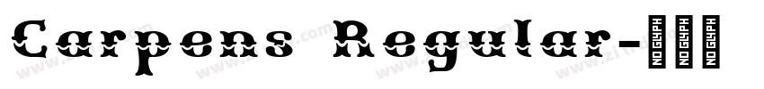 Carpens Regular字体转换